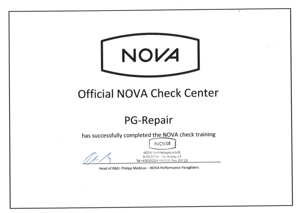 NOVA certification
